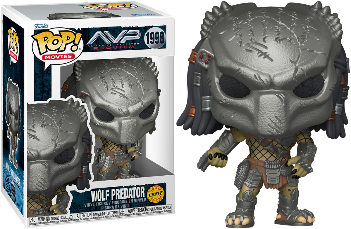 Alien Vs Predator: Requiem - Wolf Predator Pop! Vinyl - Chase Bundle