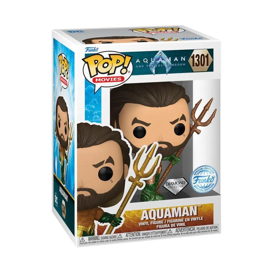 Aquaman and the Lost Kingdom - Aquaman US Exclusive Diamond Glitter Pop! Vinyl [RS] - Image 3