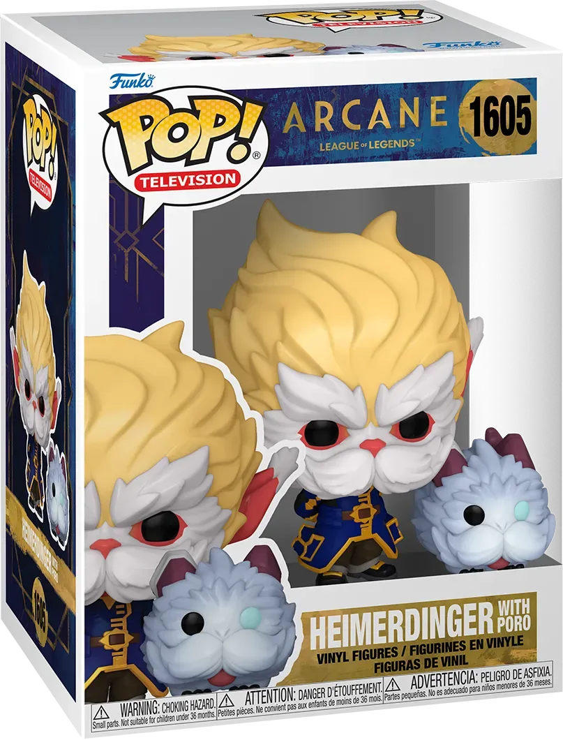 Arcane: League of Legends (TV) - Heimerdinger with Poro Pop! Vinyl - Image 3
