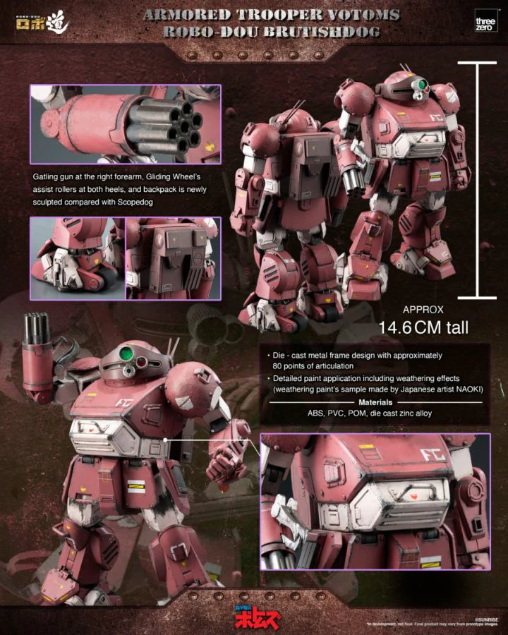 Armored Trooper VOTOMS - ROBO-DOU Brutishdog Figure - Image 9