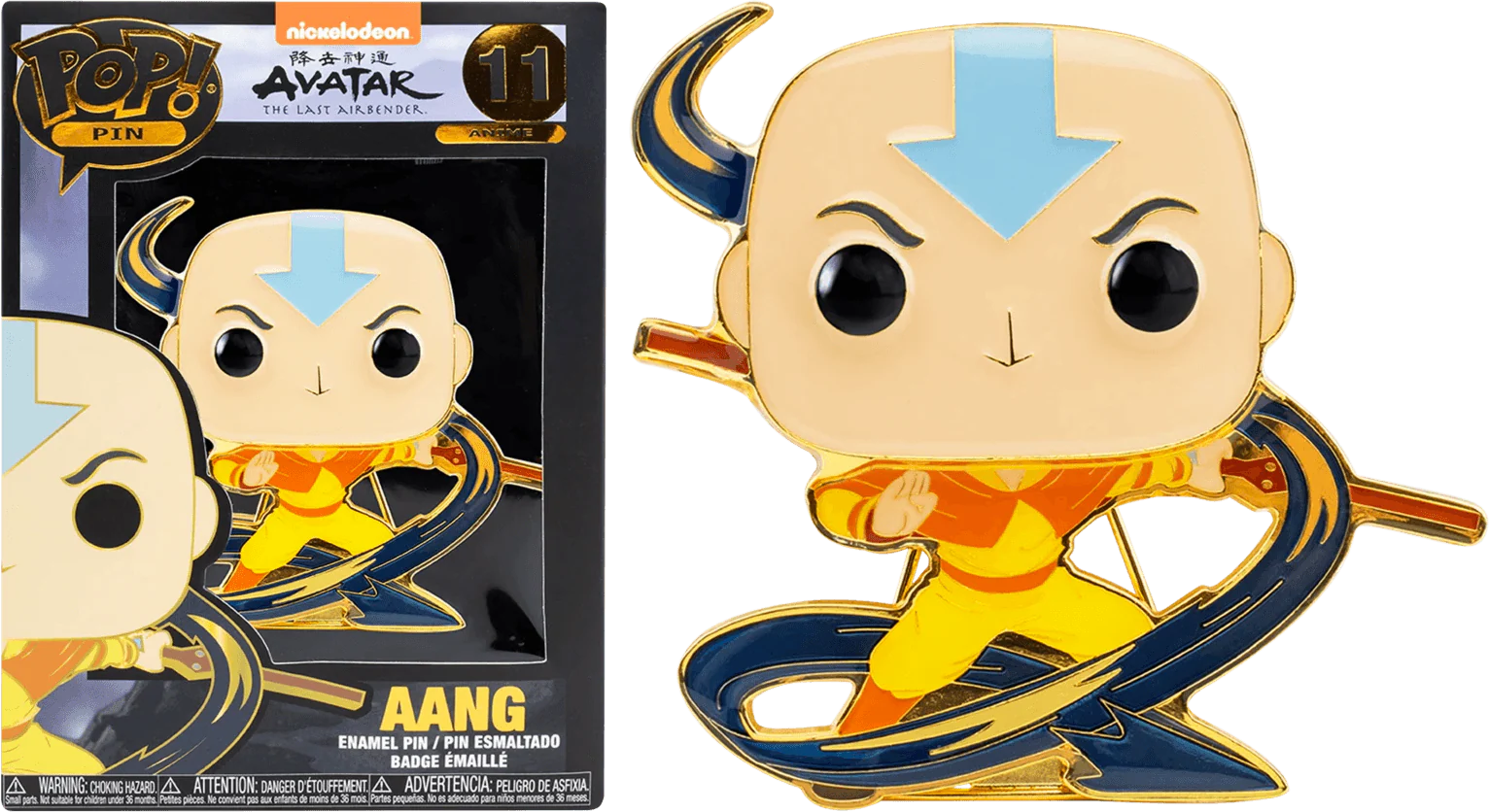 Avatar The Last Airbender - Aang (With Chase) 4" Pop! Enamel Pin