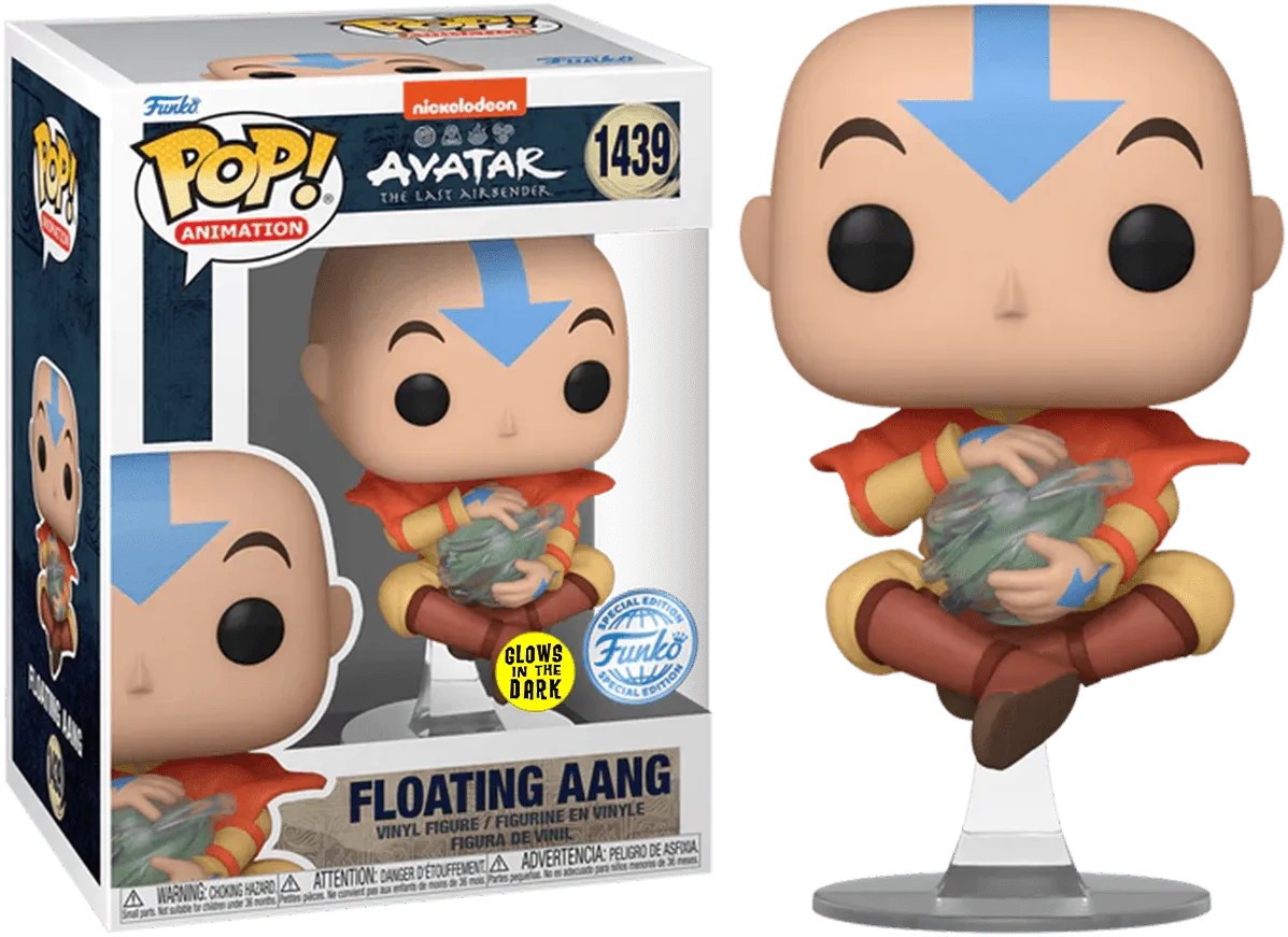 Avatar the Last Airbender - Aang (Floating) US Exclusive Glow Pop! Vinyl [RS]