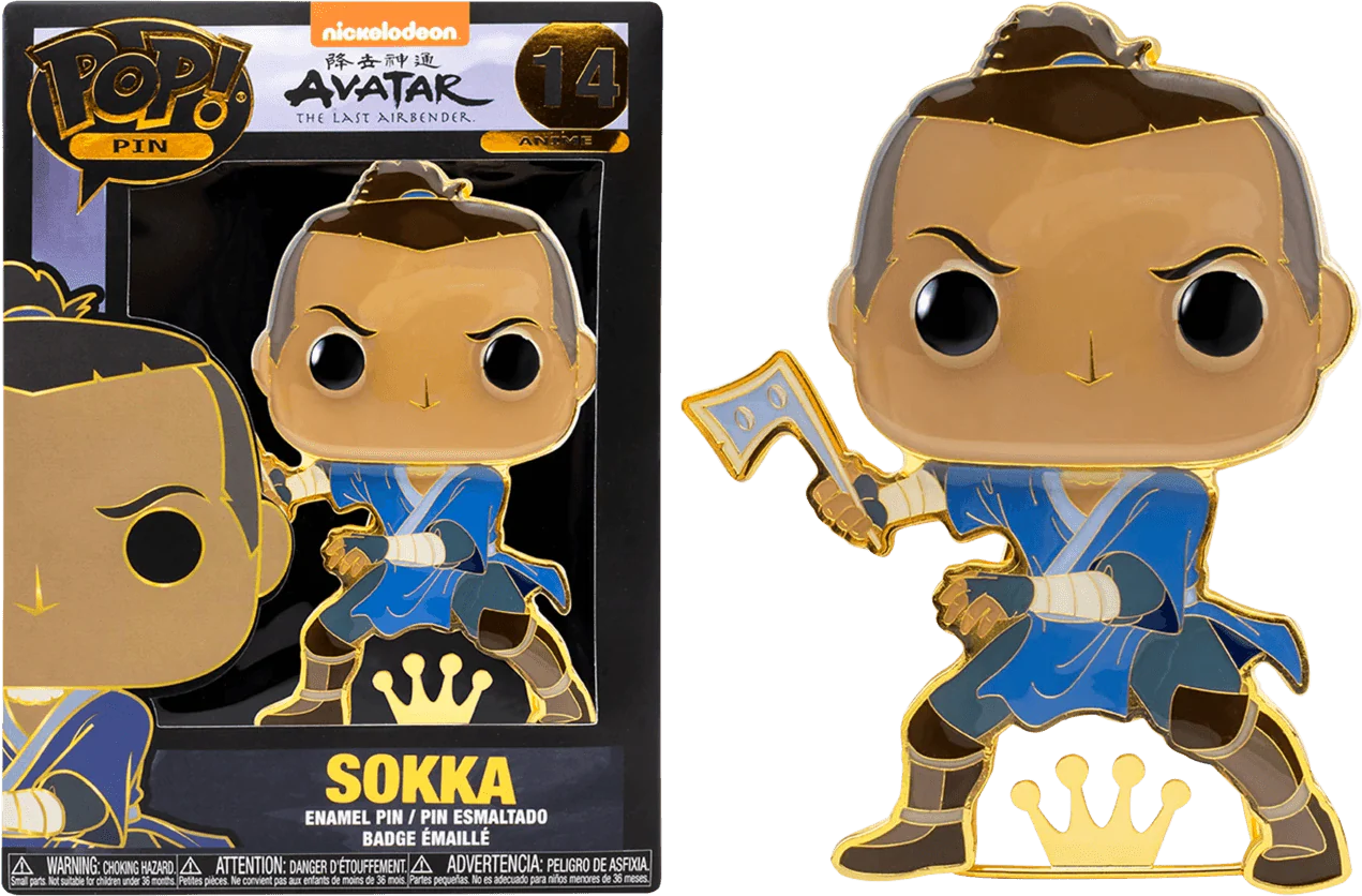 Avatar The Last Airbender - Sokka 4" Pop! Enamel Pin