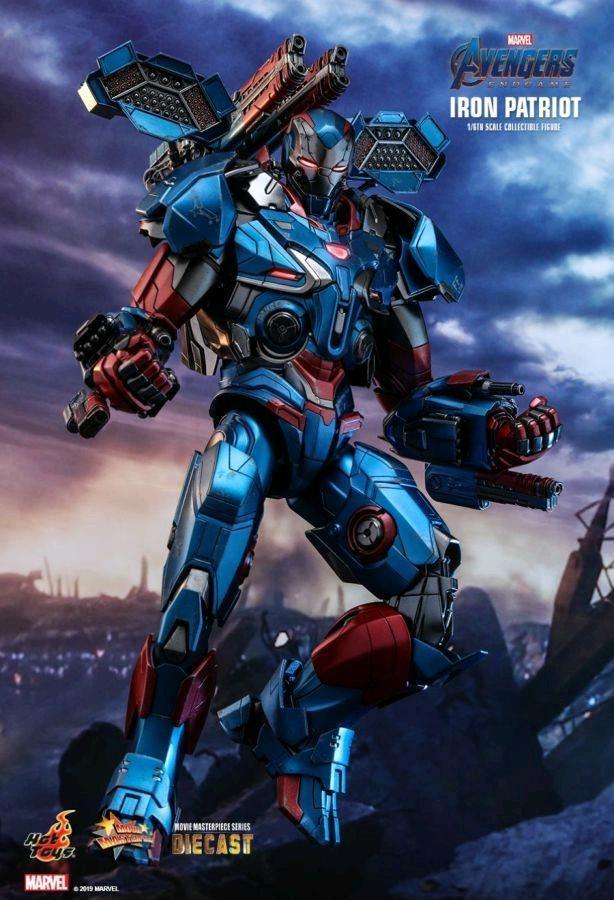 Avengers 4: Endgame - Iron Patriot Diecast 1:6 Scale 12" Action Figure - Image 2