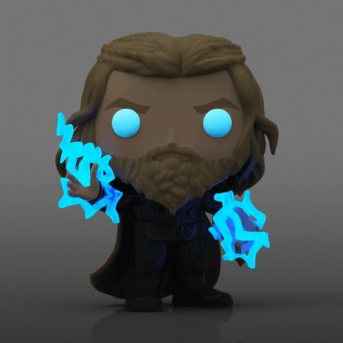 Avengers 4: Endgame - Thor with Thunder US Exclusive Pop! Vinyl [RS] - Image 2