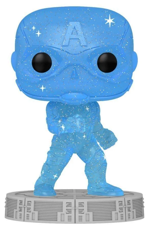 Avengers - Captain America Infinity Saga Blue (Artist) Pop! Vinyl with Protector - Image 3