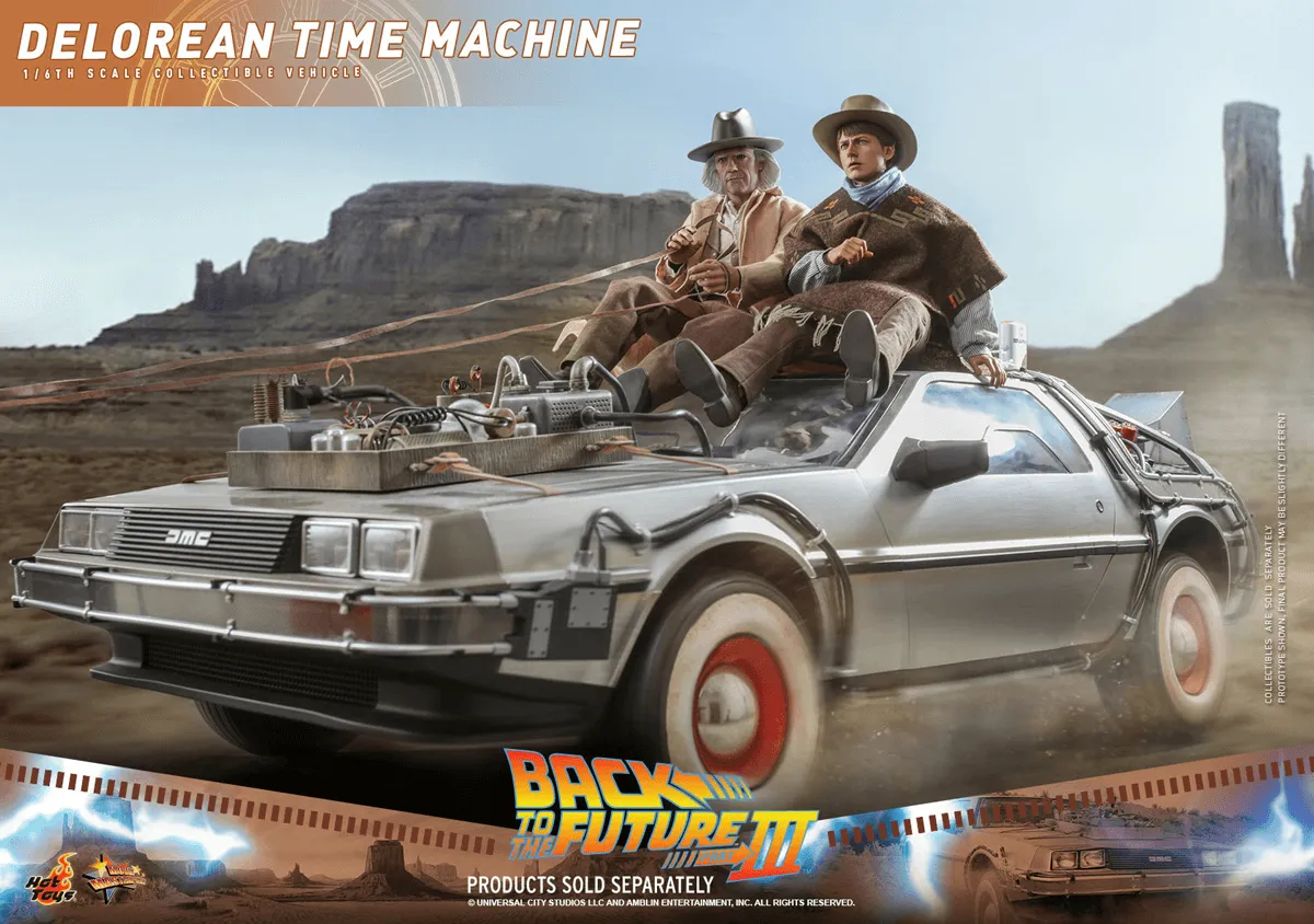 Back to the Future 3 - Delorean Time Machine 1:6 Scale Collectable Vehicle - Image 7
