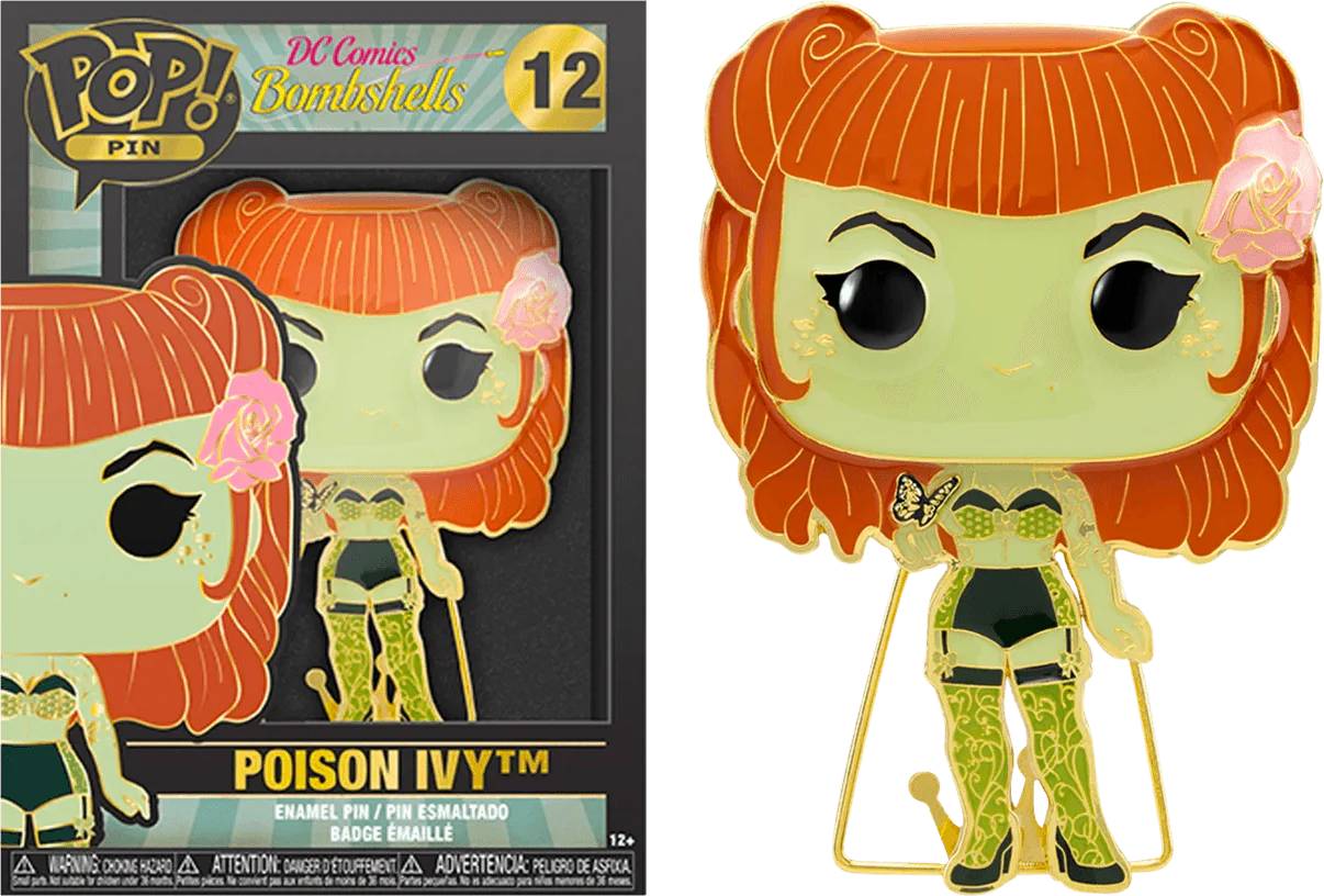 DC Bombshells - Poison Ivy (with chase) 4" Pop! Enamel Pin