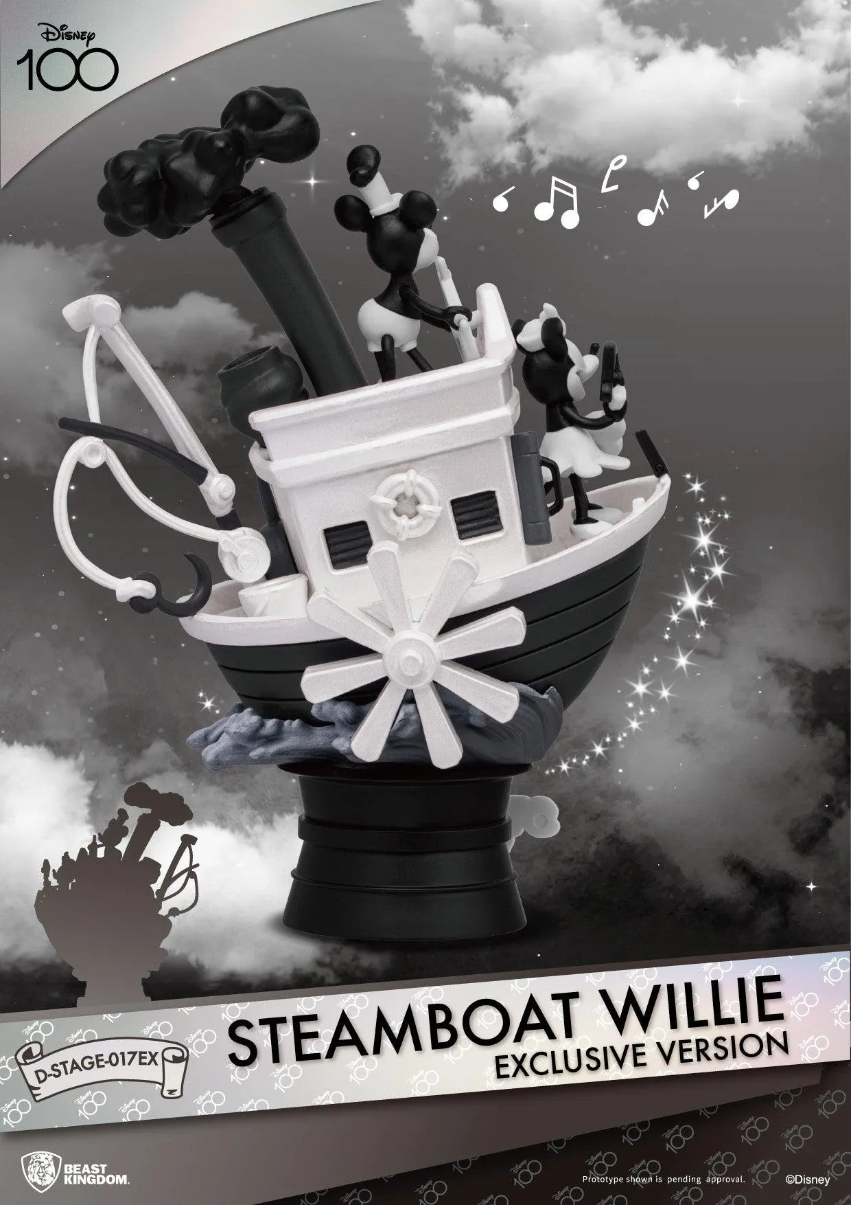 Beast Kingdom D Stage Disney Steamboat Willie Mickey and Minnie Mouse Exclusive Version - Image 2