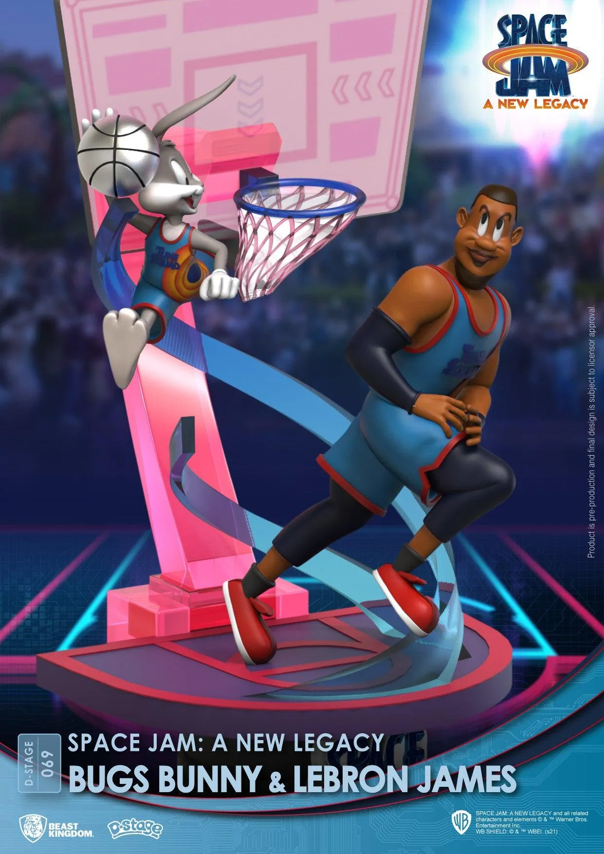 Beast Kingdom D Stage Space Jam a New Legacy Bugs Bunny & Lebron James - Image 5