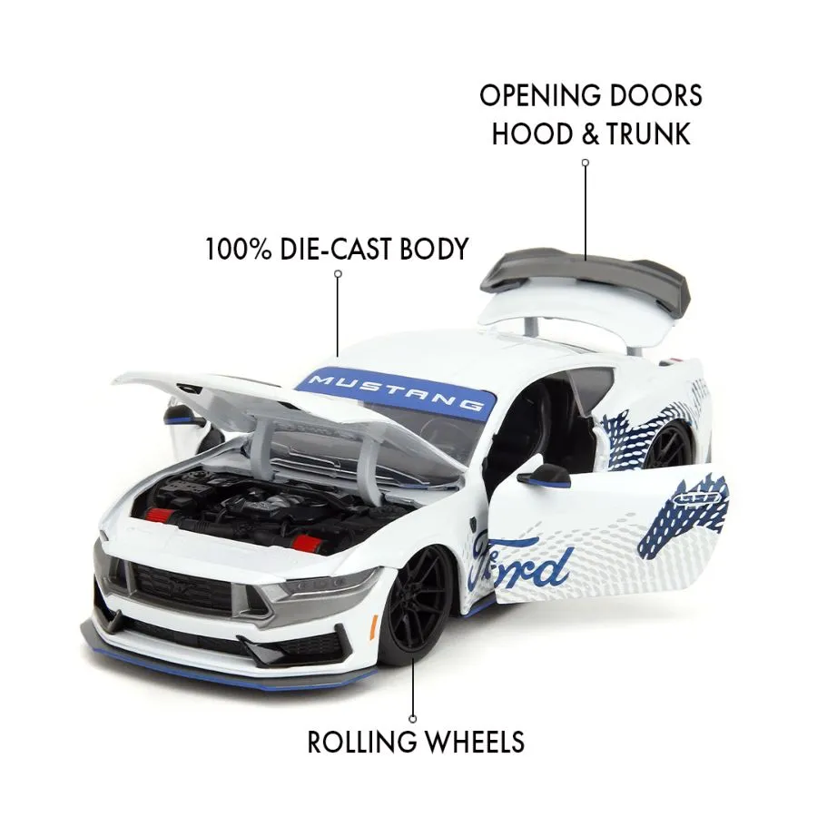 Big Time Muscle - 1:24 2024 Ford Mustang Dark Horse Edition Diecast Vehicle - Image 8
