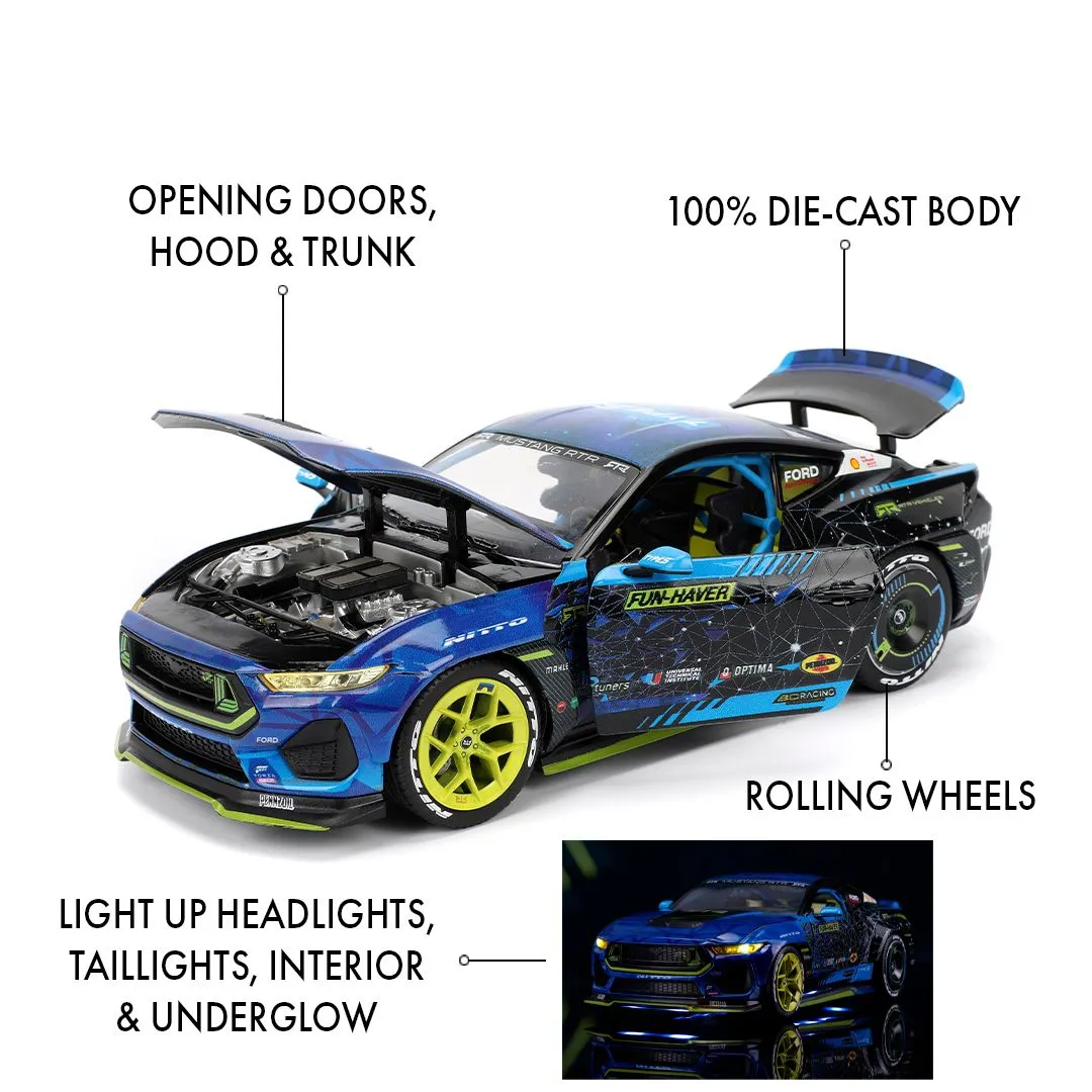 Big Time Muscle - Vaughn Gittin Jr 2024 Ford Mustang RTR Racing 1:24 Scale Diecast Vehicle - Image 11