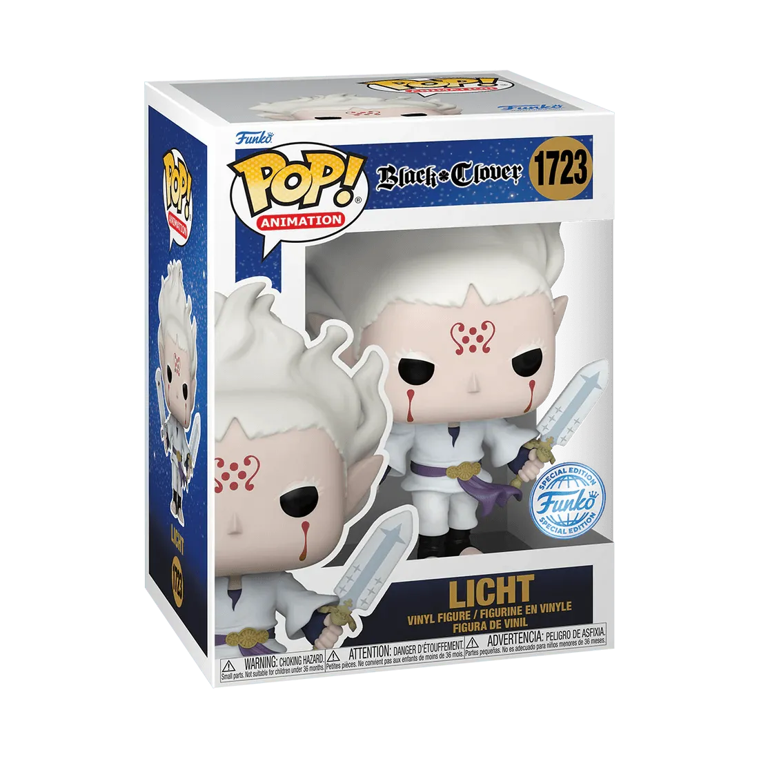 Black Clover - Licht with Sword US Exclusive Pop! Vinyl [RS] - Image 3