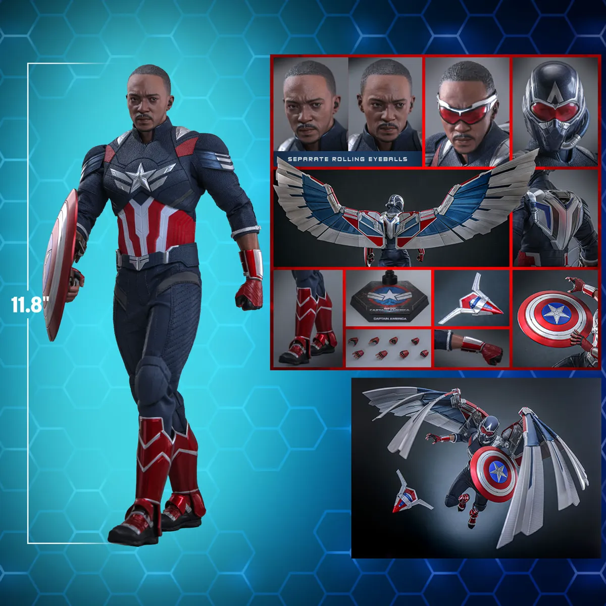 Captain America: Brave New World - Captain America 1:6 Scale Collectable Action Figure - Image 2