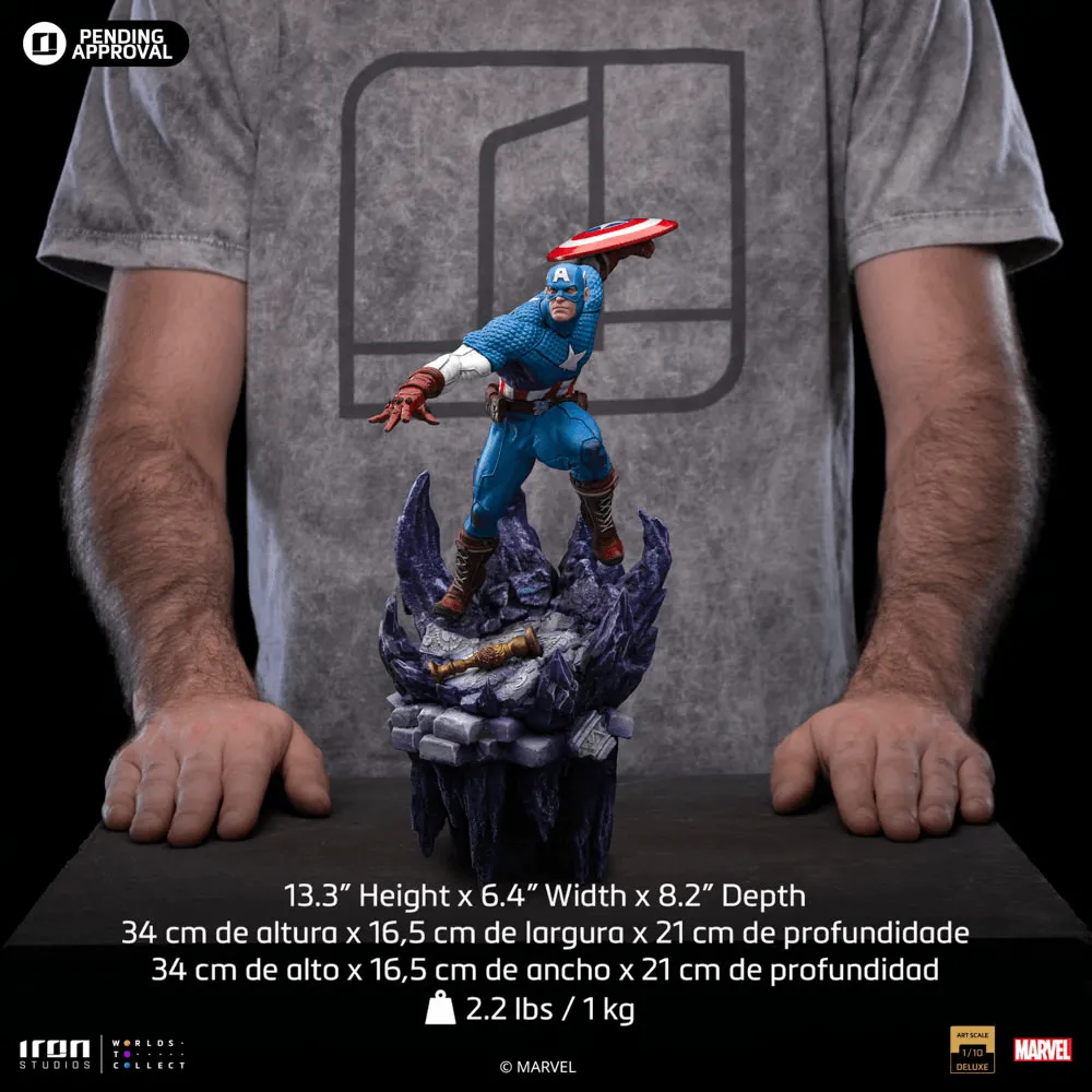 Captain America - Captain America Deluxe 1:10 Scale Statue - Image 6