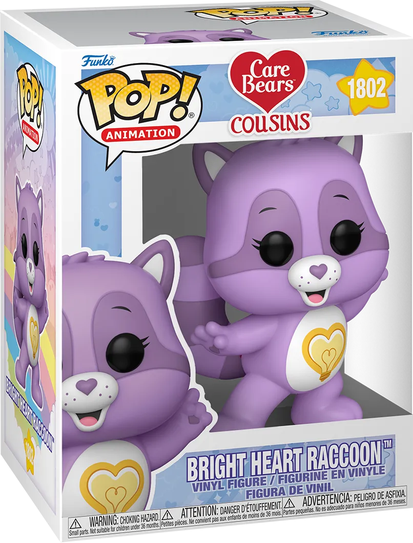 Care Bear Cousins - Bright Heart Raccoon Pop! Vinyl - Image 3