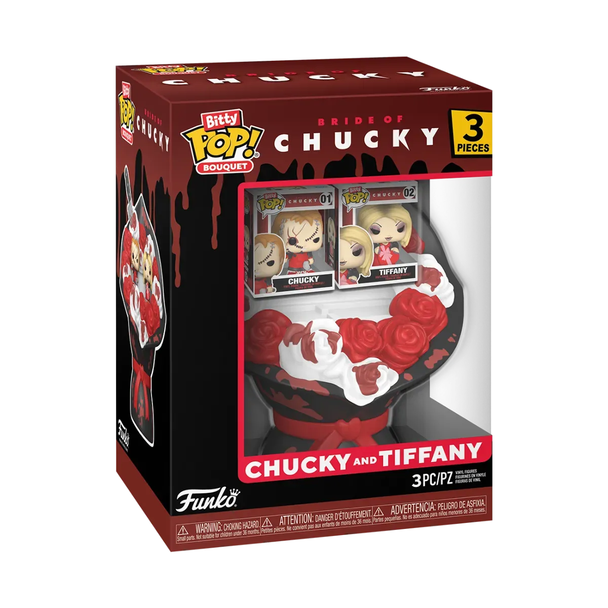 Child's Play - Chucky & Tiffany Valentines Bitty Pop! Bouquet 2-Pack