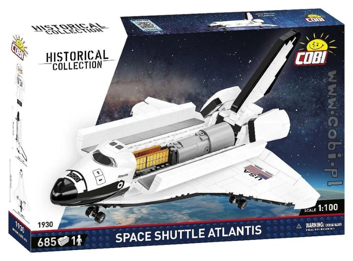 Cobi - Space Shuttle Atlantis Model (685 Piece Kit) - Image 2