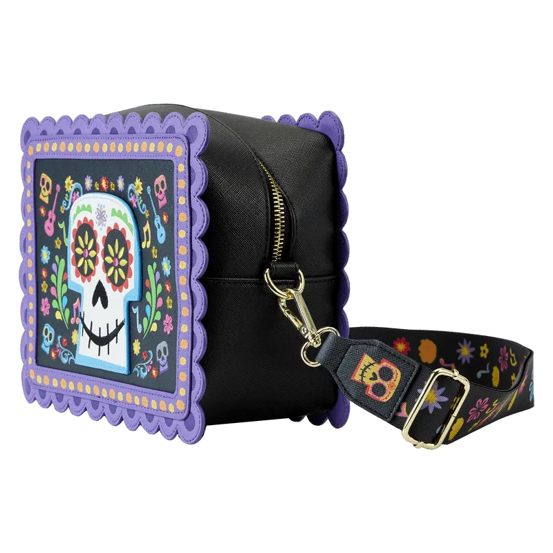 Coco - Miguel Calavera Floral Skull Crossbody Bag - Image 2