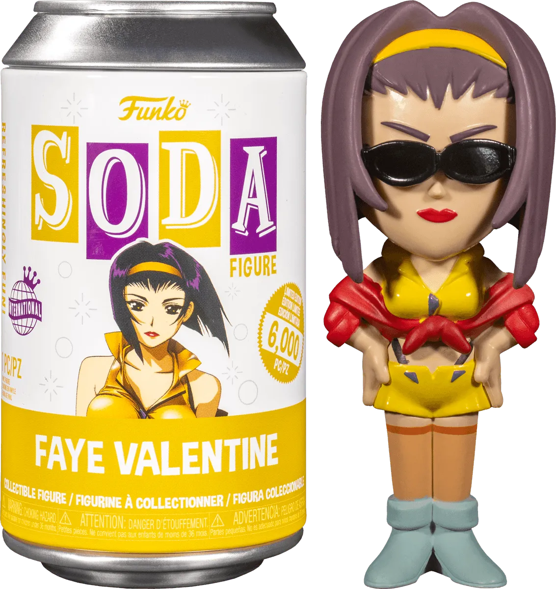 Cowboy Bebop - Faye Valentine (with chase) US Exclusive Vinyl Soda [RS]