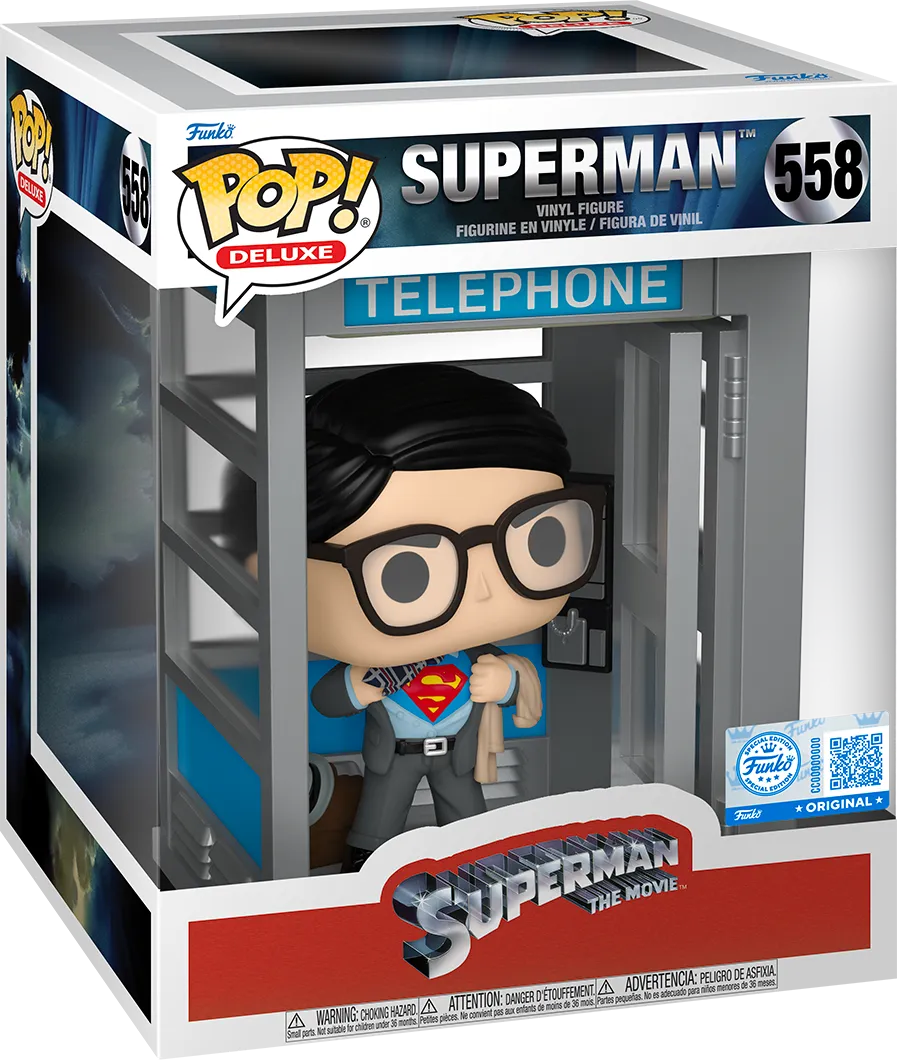 DC Comics - Superman in Phone Booth US Exclusive Pop! Deluxe [RS] - Image 3