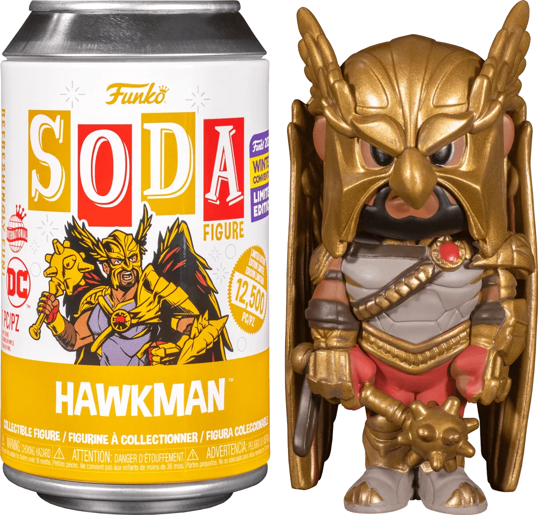 Black Adam (2022) - Hawkman Winter Con 2022 Exclusive (with chase) Vinyl Soda [RS]
