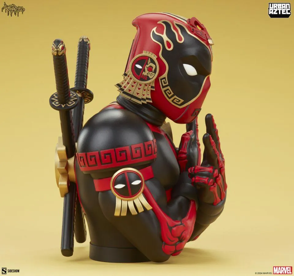 Deadpool - Aztec Designer Bust by Jesse Hernandez - Image 4