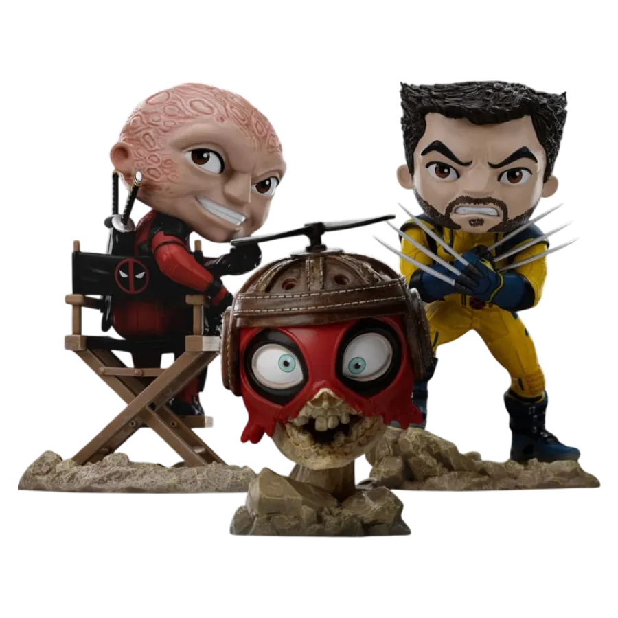Deadpool & Wolverine - Deadpool, Wolverine & Headpool Minico Set