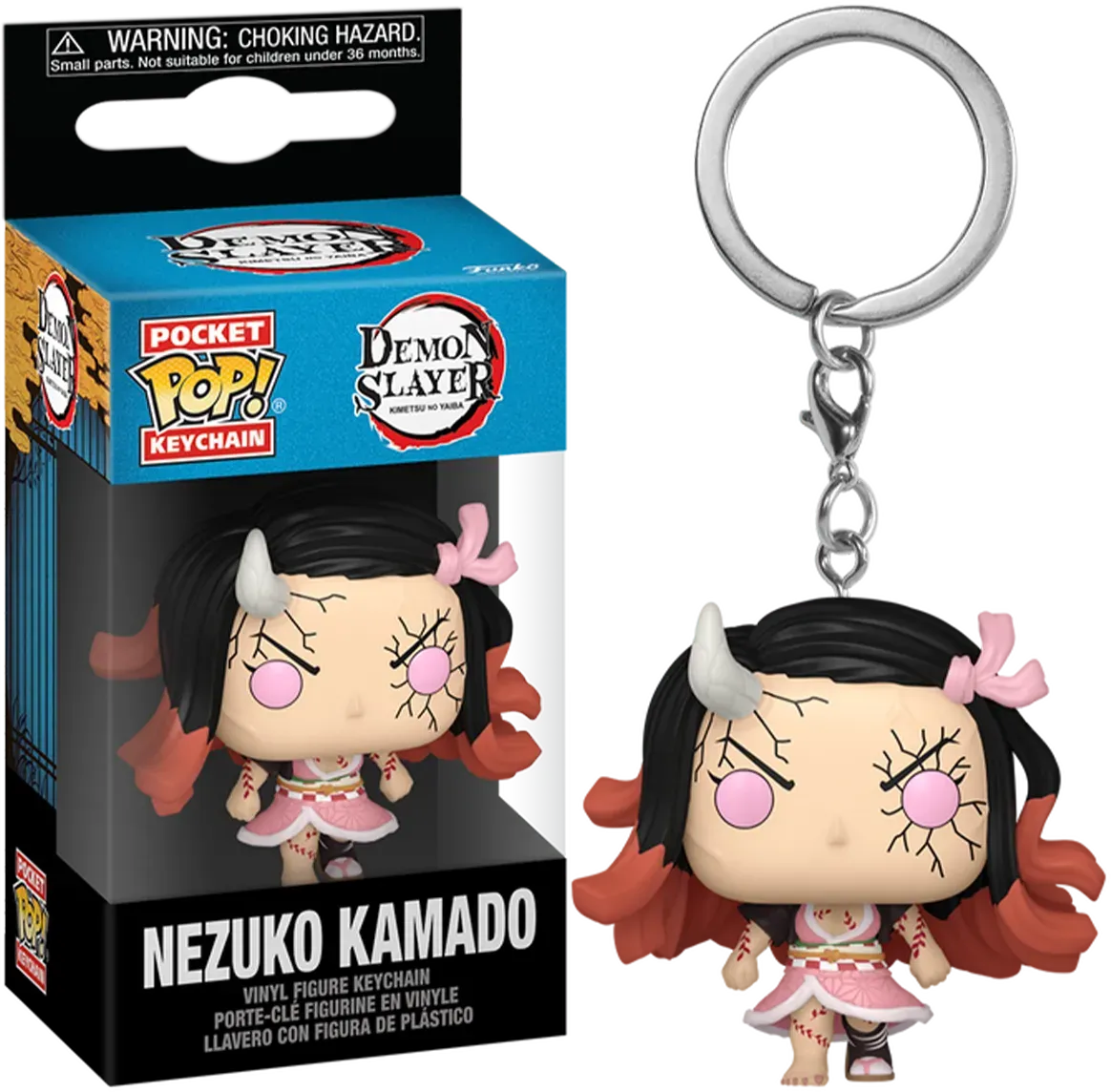 Demon Slayer - Nezuko Kamado (Demon Form) Pocket Pop! Keychain