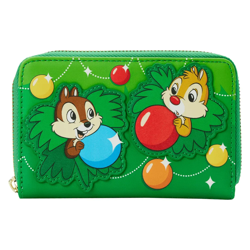 Disney - Chip & Dale Christmas Ornaments Zip Around Purse - Image 5