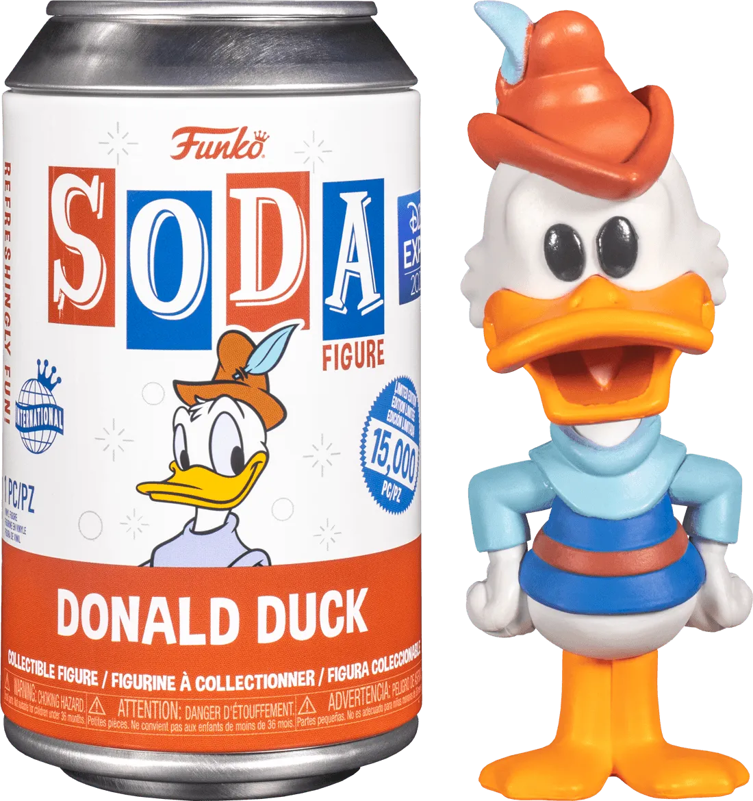 Disney - Donald Duck (with chase) D23 US Exclusive Vinyl Soda [RS]