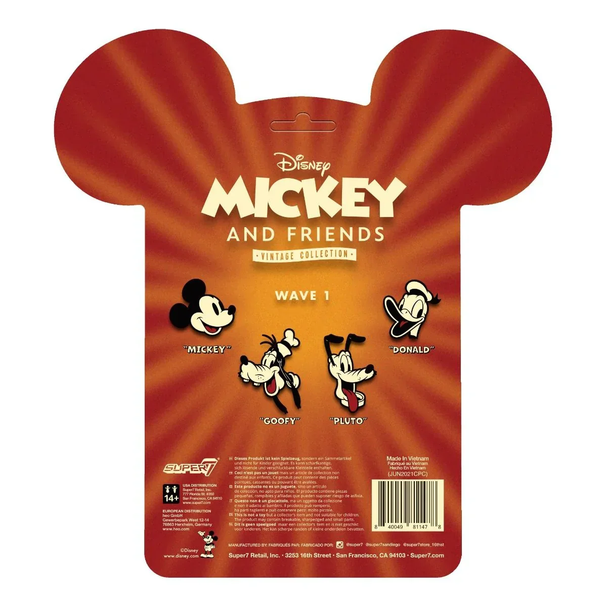 Disney - Mickey Mouse Tailor ReAction 3.75 Figure - Image 3