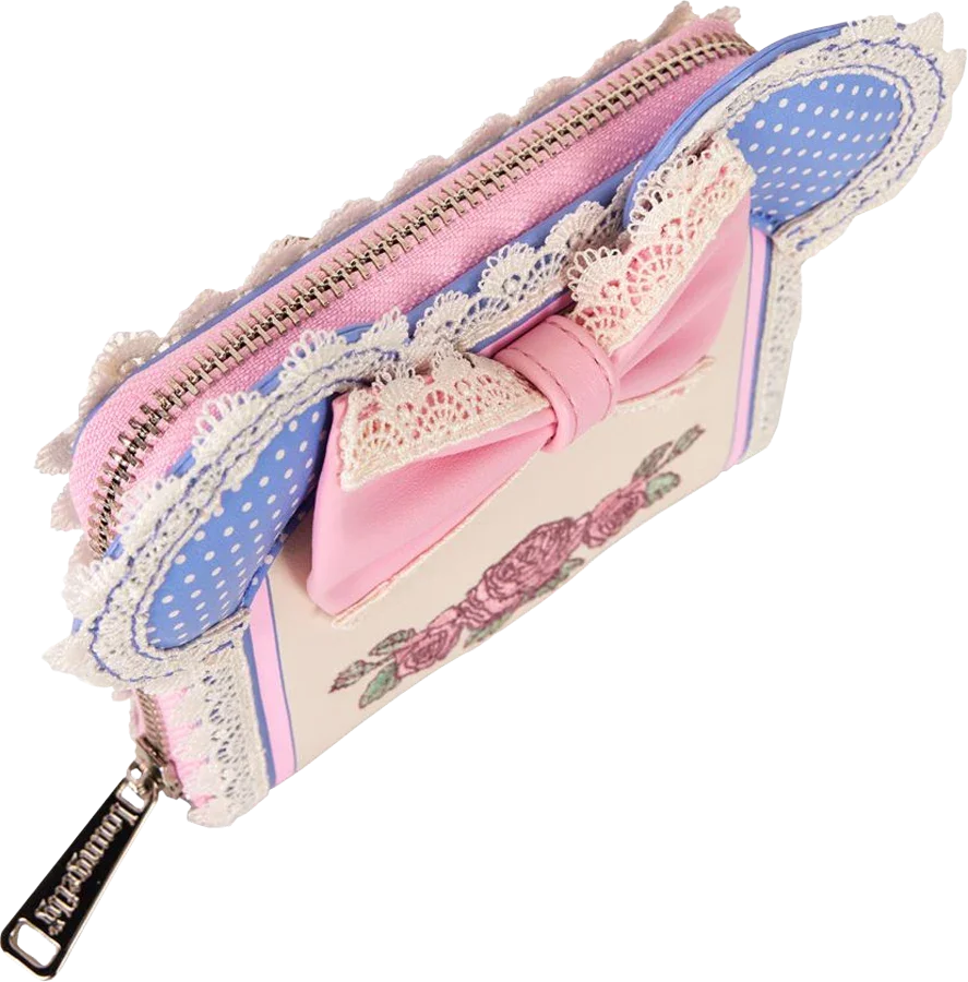 Disney - Minnie Floral & Lace Ears Zip Around Wallet - Image 4