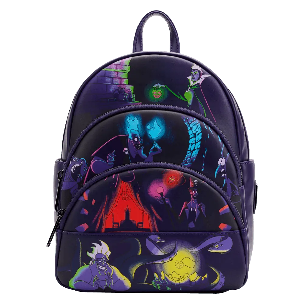 Disney Villains - Triple Pocket Glow Mini Backpack