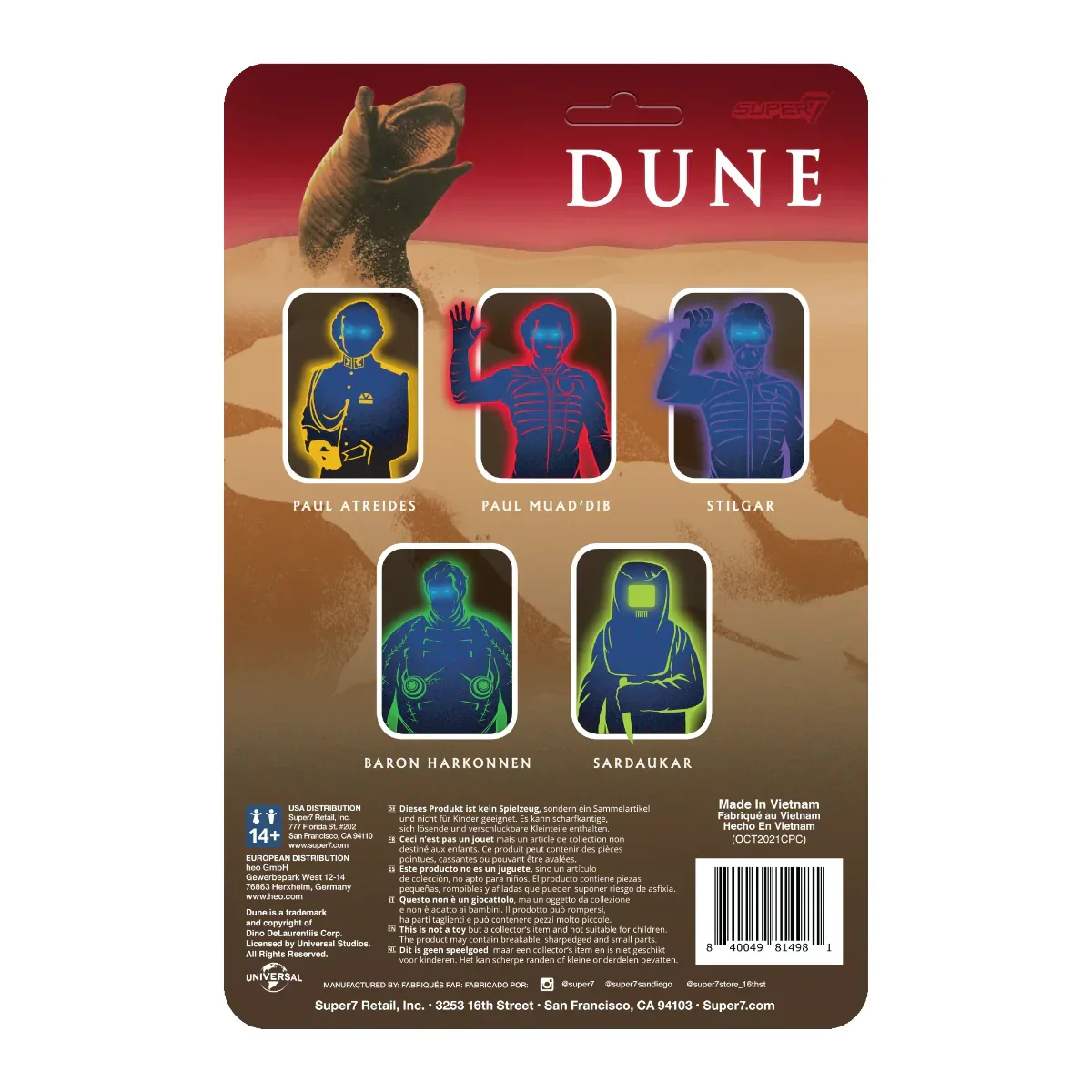 Dune (1984) - Paul Atreides ReAction 3.75 Figure - Image 3