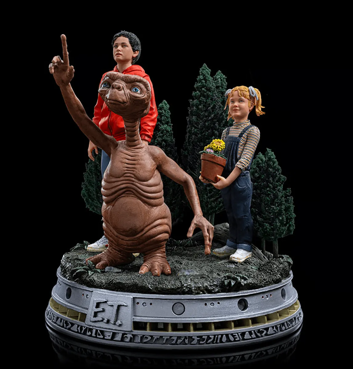 E.T. - Elliot & Gertie Deluxe 1:10 Scale Statue - Image 2