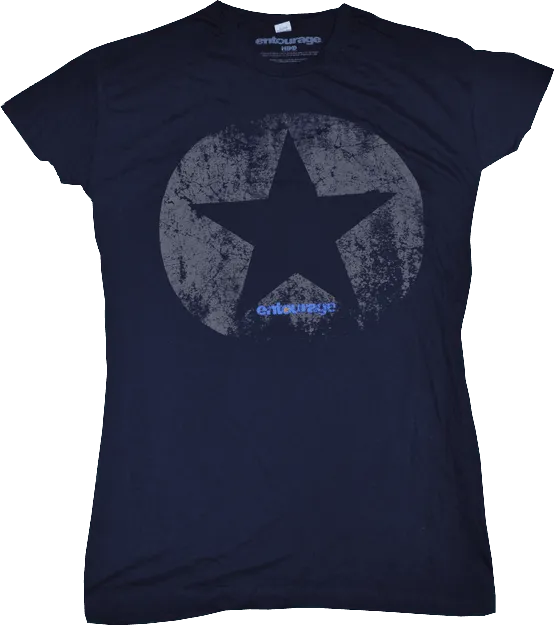 Entourage - Star Navy Male T-Shirt M