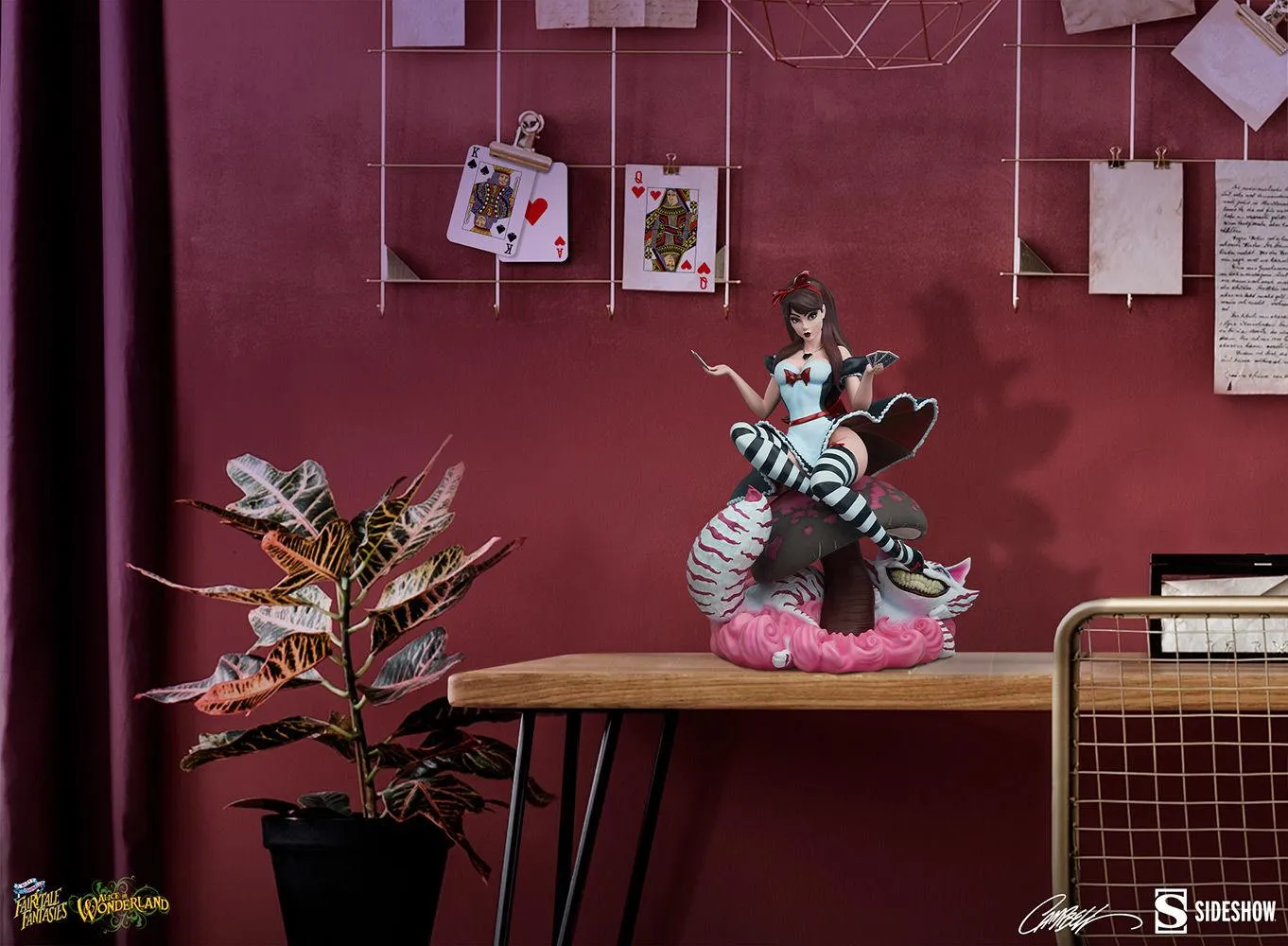 Fairytale Fantasies - Alice in Wonderland Game of Hearts Statue - Image 6