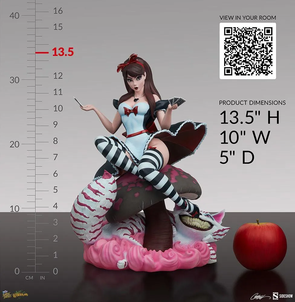 Fairytale Fantasies - Alice in Wonderland Game of Hearts Statue - Image 7