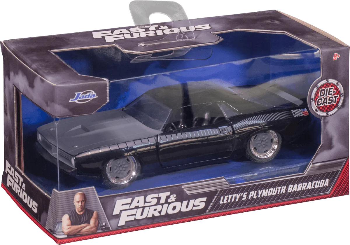 Fast and Furious - 1973 Plymouth Barracuda 1:32 Scale Hollywood Ride