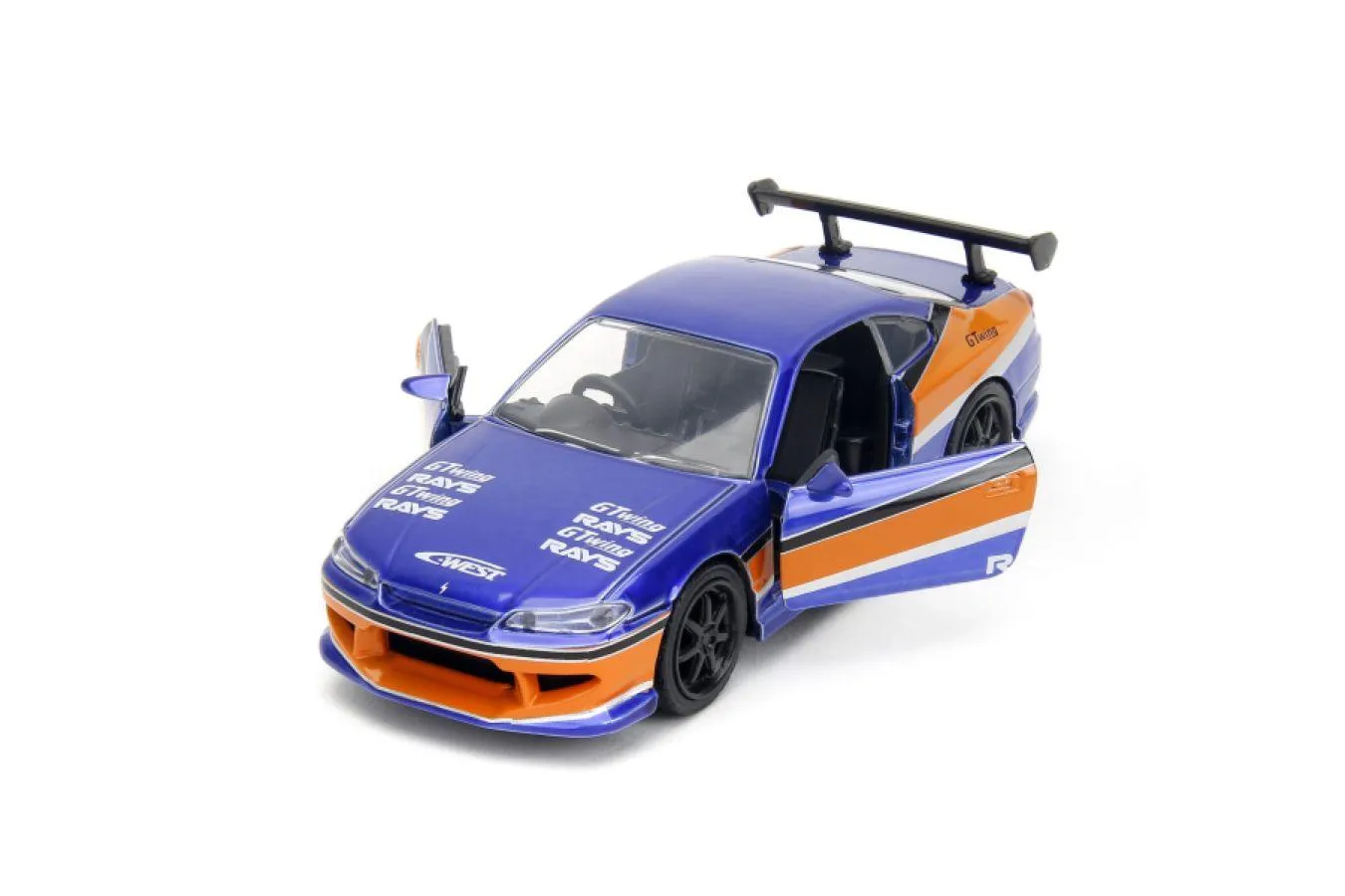 Fast and the Furious - Han's 2001 Nissan Silvia S15 1:32 Scale Diecast Vehicle - Image 7