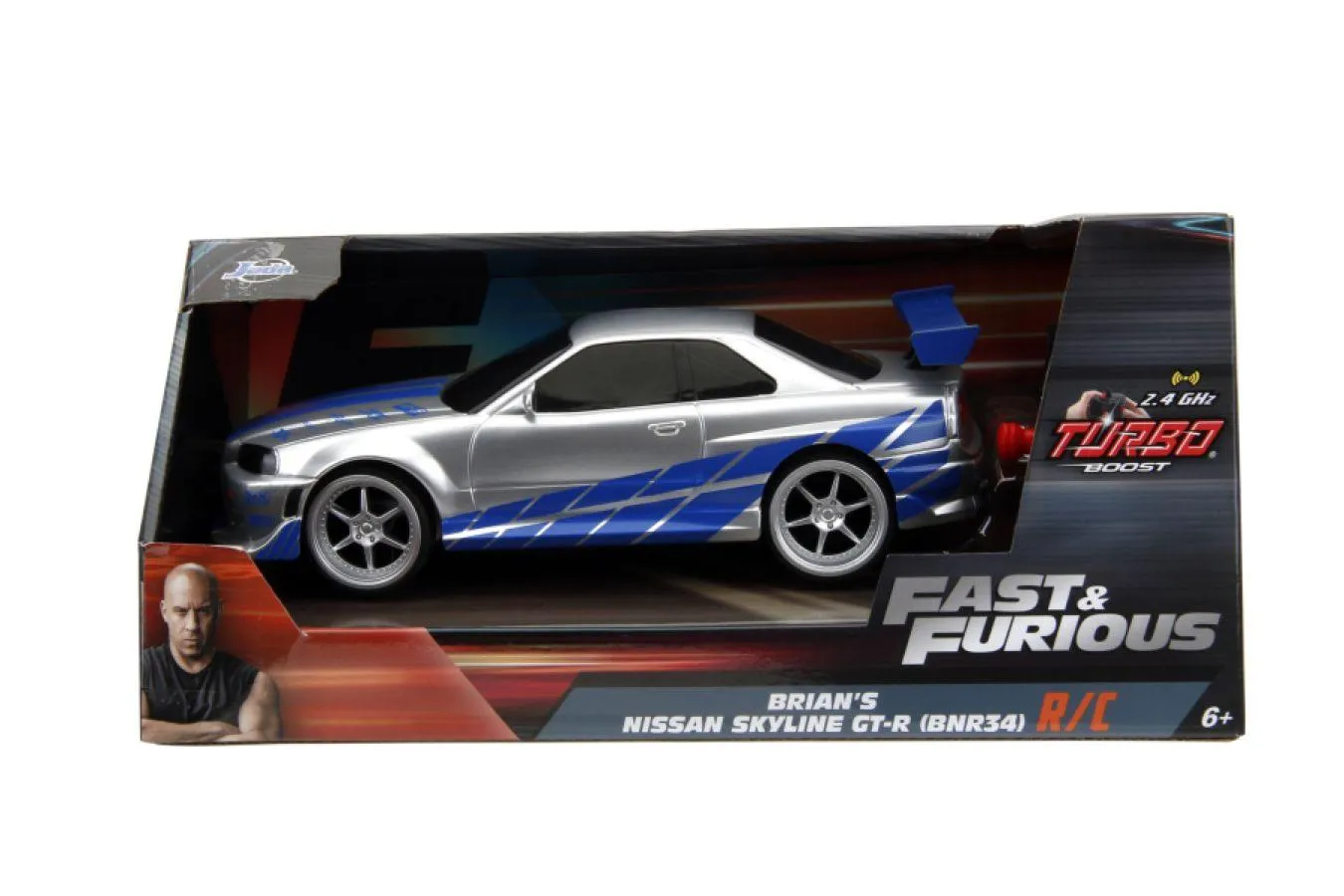 Fast & Furious - 2002 Nissan Skyline GT-R (BNR34) 1:24 Scale Remote Control Car - Image 2