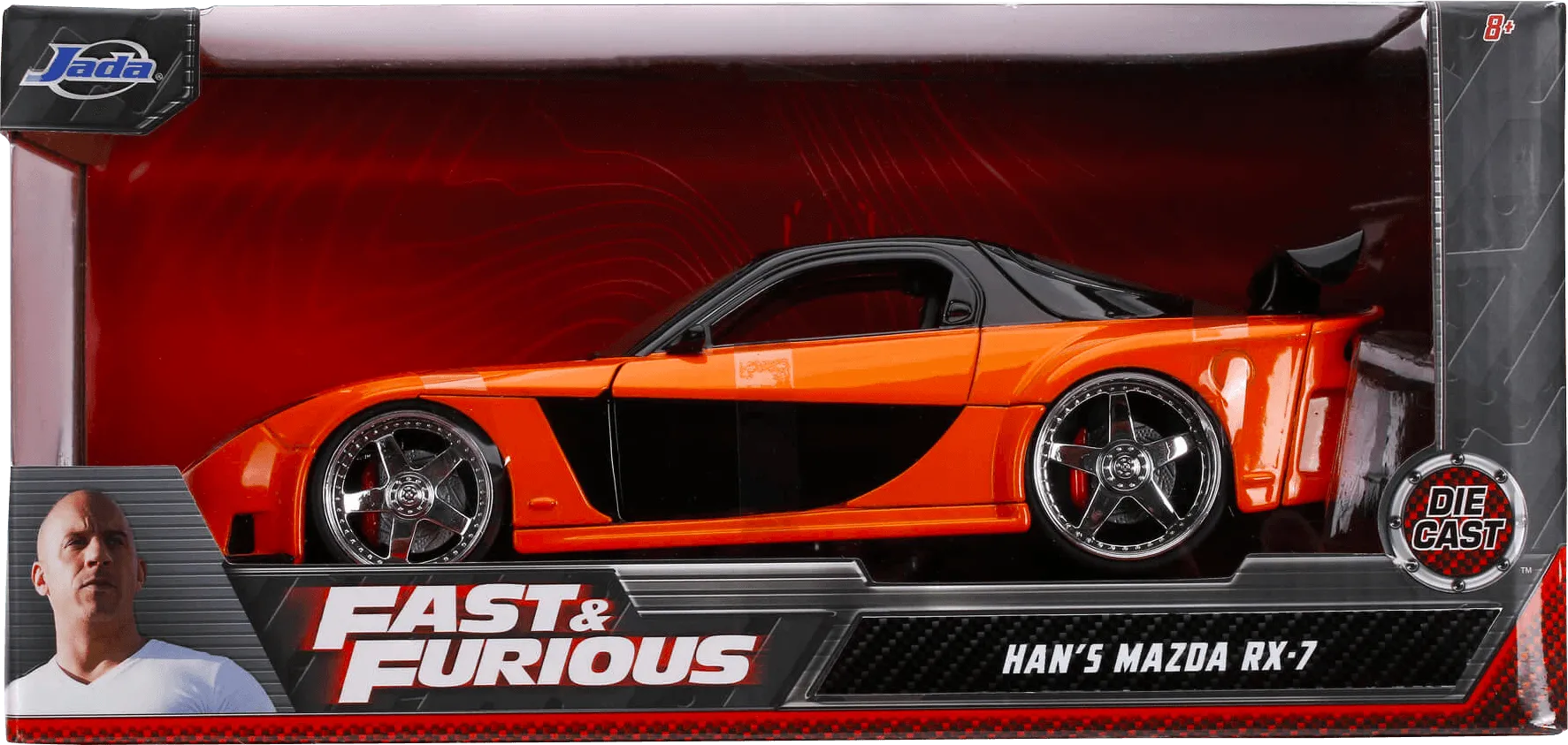 Fast and Furious - Han's Mazda RX-7 1:24 Scale Hollywood Ride