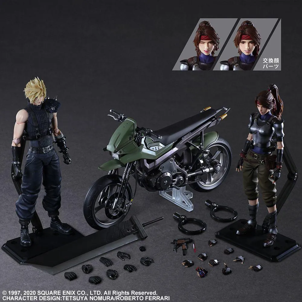 Final Fantasy VII - Jessie, Cloud & Motorcycle Play Arts Action Figure - Image 25