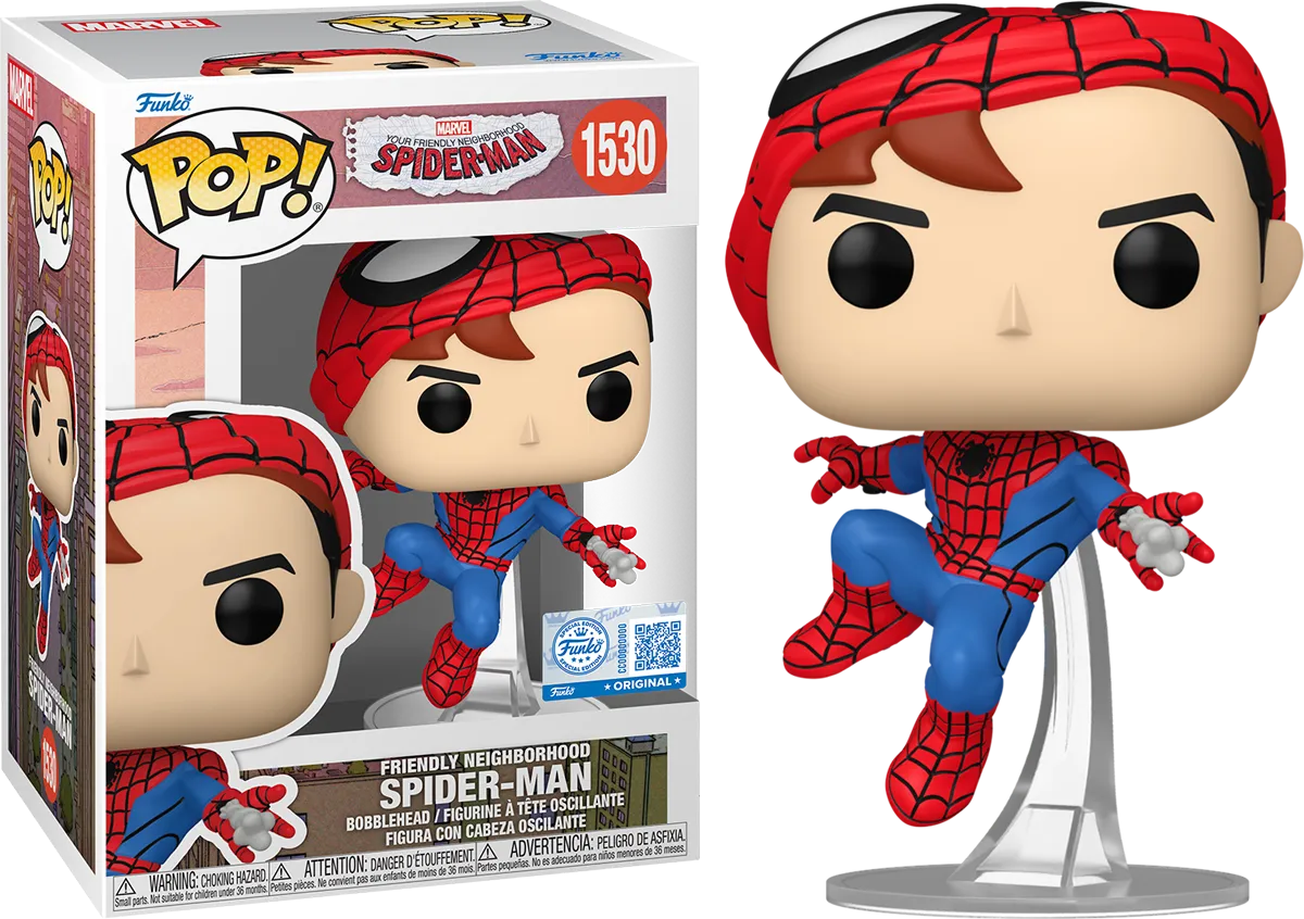 Friendly Neighbourhood Spider-Man - Spider-Man (Mask Up) Pop! Vinyl [RS]