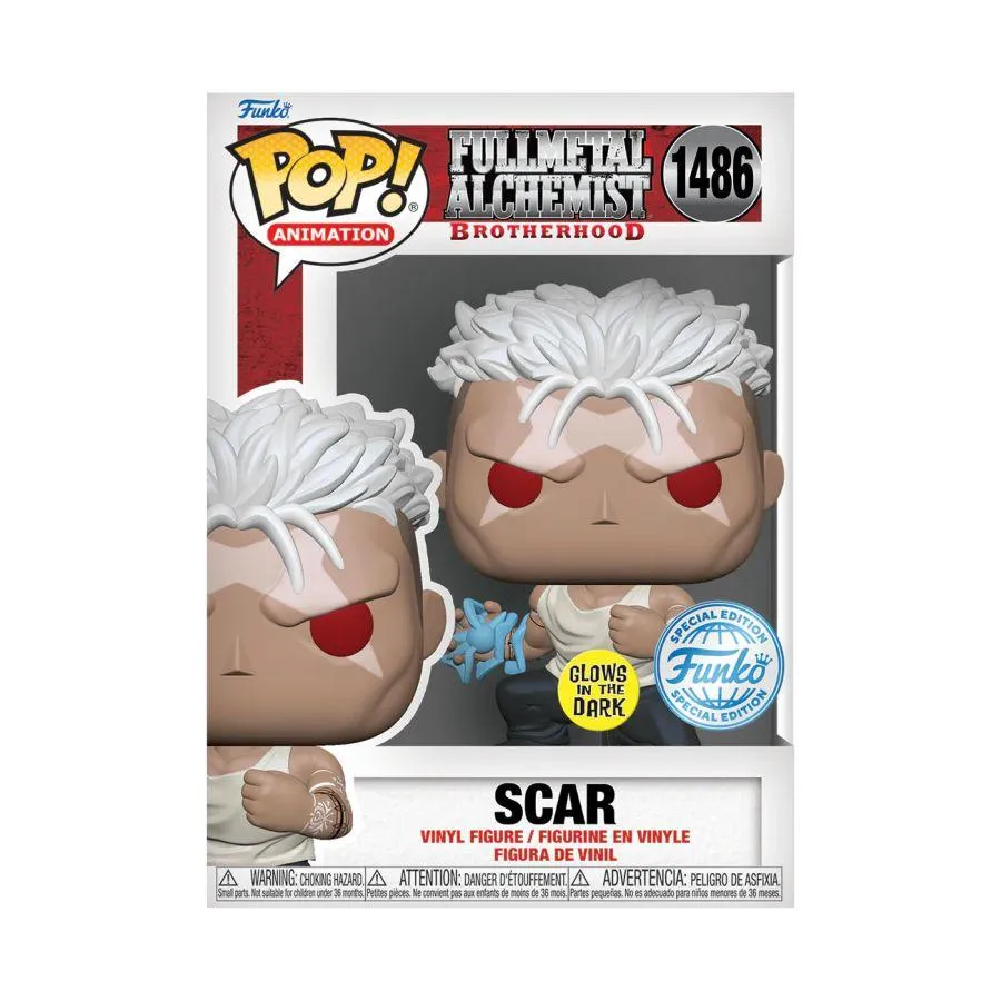 Fullmetal Alchemist: Brotherhood - Scar US Exclusive Glow Pop! Vinyl [RS] - Image 4