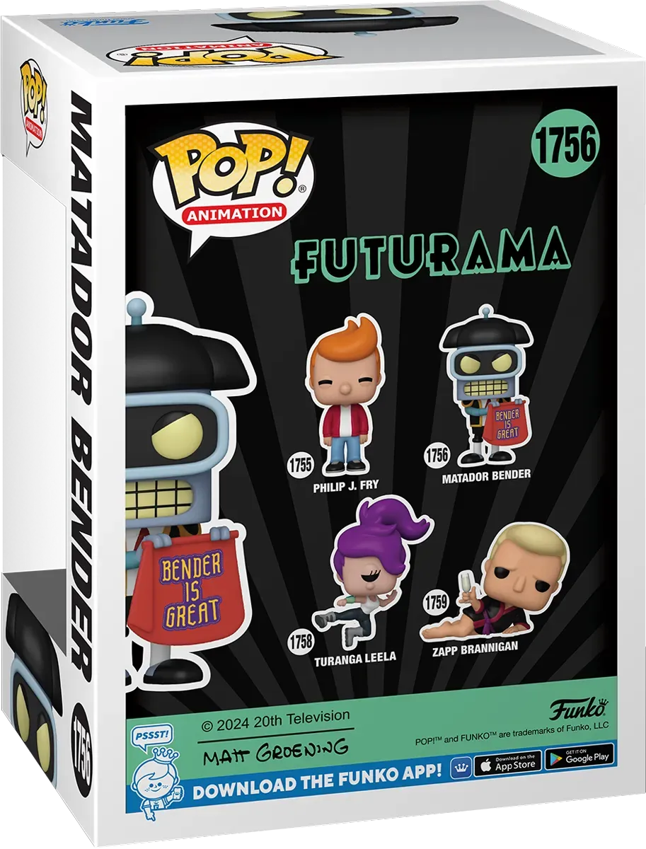 Futurama - Matador Bender Pop! Vinyl - Image 4