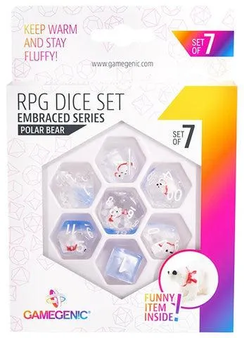 Gamegenic Embraced Series - Polar Bear - RPG Dice Set (7pcs)