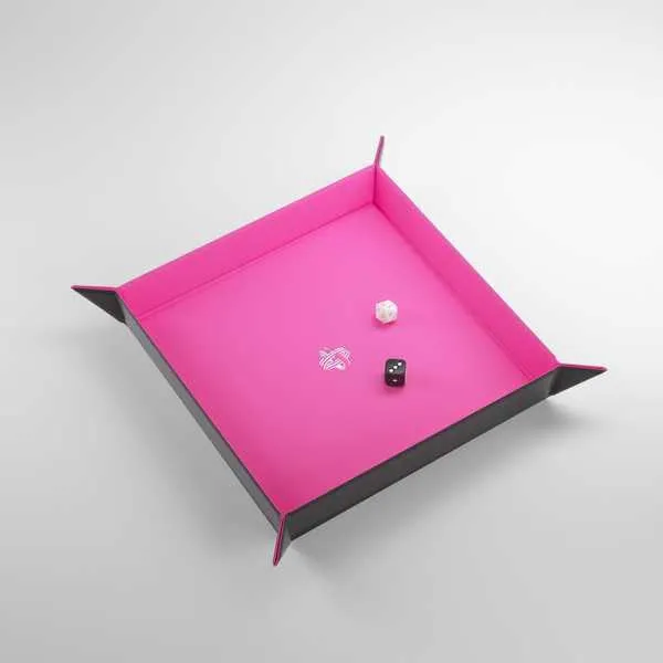 Gamegenic Magnetic Dice Tray Square Black/Pink - Image 2