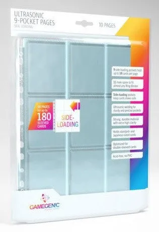 Gamegenic Ultrasonic 9 Pocket Pages Sideloading 10Pcs Pack - Image 2